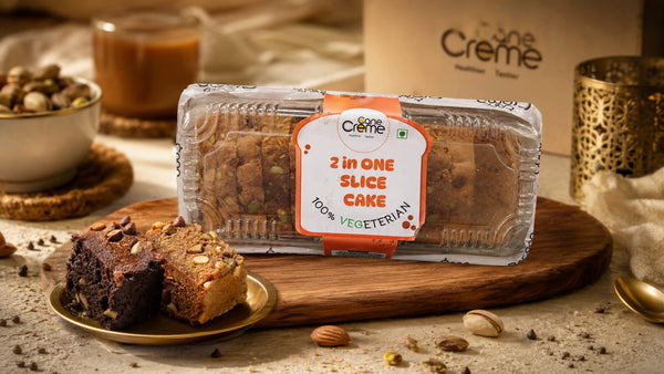 2 in 1 tea cake (Chocolate & Dry fruit cake)