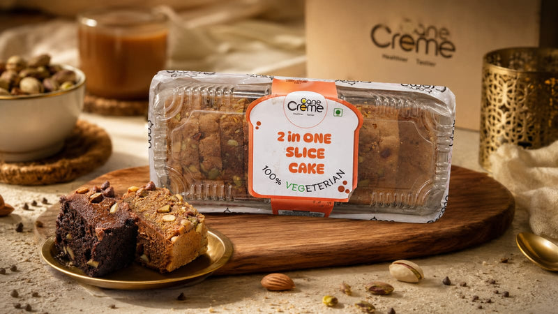 2 in 1 tea cake (Chocolate & Dry fruit cake)