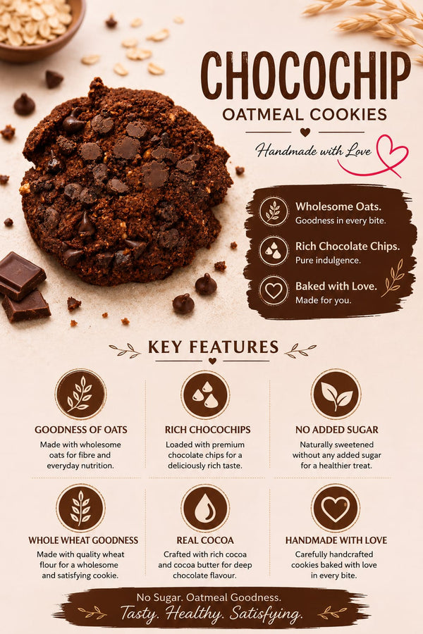 Chocochip oatmeal cookies